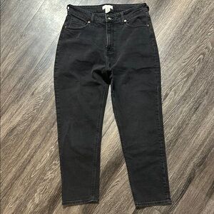 H&M Black Straight Leg Jeans